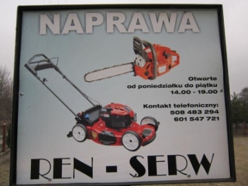 "REN - SERW " Serwis sprzętu ogrodniczego i leśniczego .