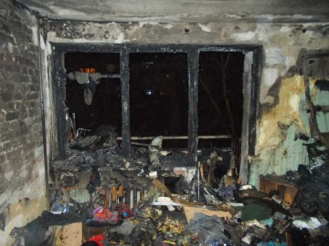 Spłonęło mieszkanie