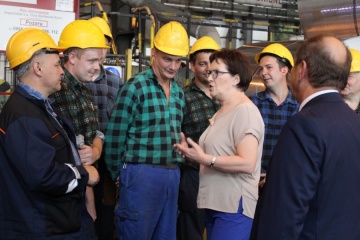 Premier Ewa Kopacz rozmawiała z górnikami i hutnikami