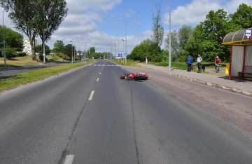 Wypadek na ul. Paderewskiego Motocyklista zginął na drodze