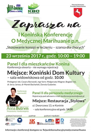 W Koninie po raz pierwszy konferencja o medycznej marihuanie