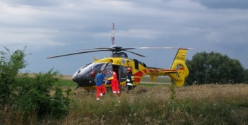 Strażacy pomogli w zabezpieczeniu lądowania śmigłowca LPR