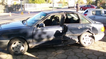 Wypadek w miejscowości Drążna. Zderzyły się dwa samochody