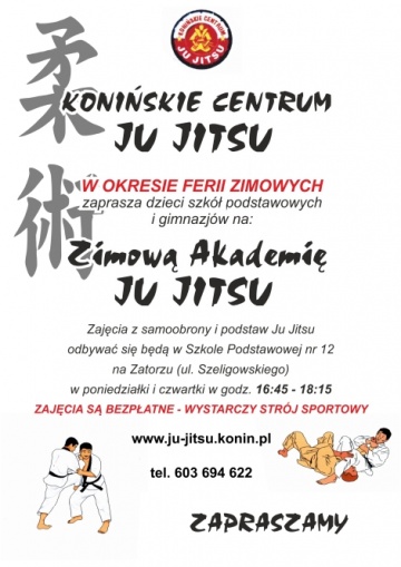 Zimowa Akademia Ju-Jitsu. Darmowe treningi dla dzieci i młodzieży