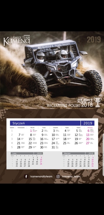 Wygraj kalendarz rajdowy od Kamena Rally Team! (konkurs)