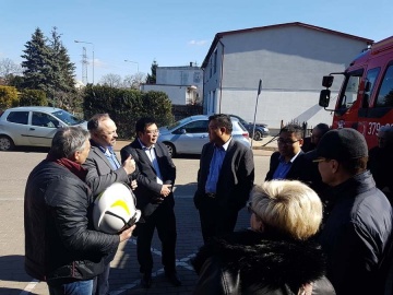 Jednostkę OSP Konin - Chorzeń odwiedziła delegacja z Chin