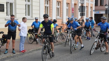 Niebiescy rowerzyści wyruszyli w drugi rajd z Konina do Konina