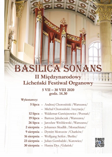 Licheń. Koncerty organowe w letnie niedziele o 14.30 w bazylice