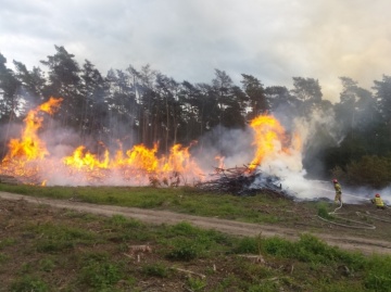 To piętnastolatek odpowiada za pożar w Puszczy Bieniszewskiej