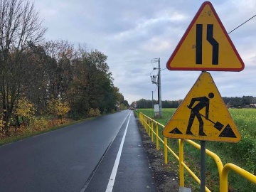 Trwa przebudowa pobocza drogi na odcinku Grodziec - Wielołęka