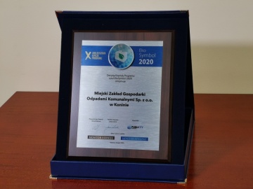 Nagroda dla MZGOK za działalność ekologiczną âEkoSymbol 2020â