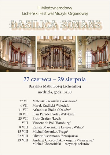 Licheń. Rozpoczyna się trzeci festiwal muzyki organowej w bazylice