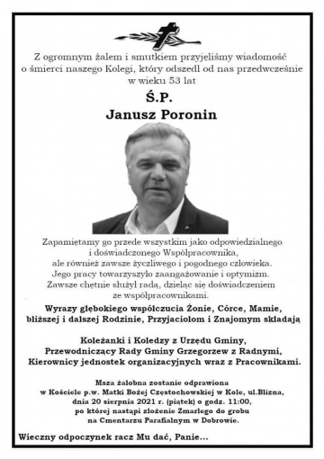 Zmarł Janusz Poronin, były zawodnik i działacz Zagłębia Konin