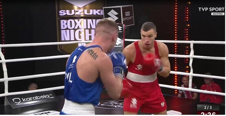 Suzuki Boxing Night 8. Mateusz Goiński rozprawił się z rywalem
