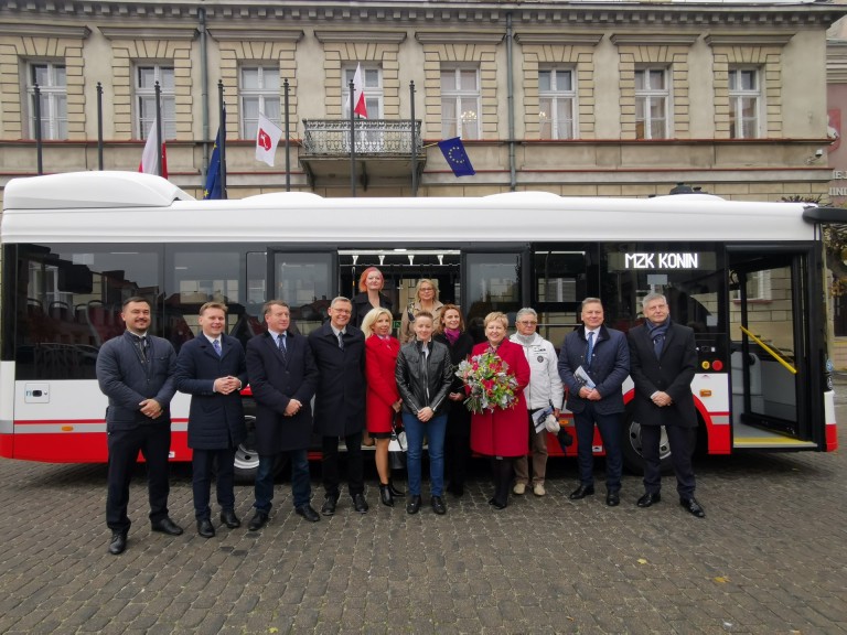 Pierwszy polski autobus elektryczny PILEA wyjechał na konińskie ulice