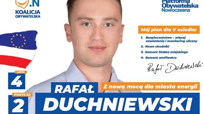 Rafał Duchniewski został kierownikiem biura prezydenta Konina