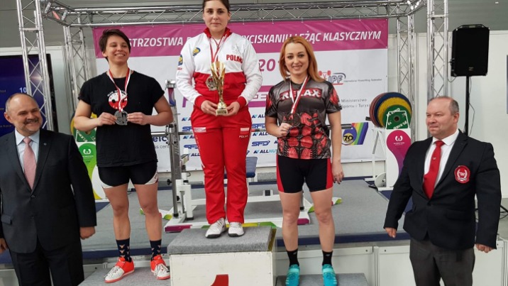 Wyciskanie sztangi na mistrzostwach Polski i medale dla Konina
