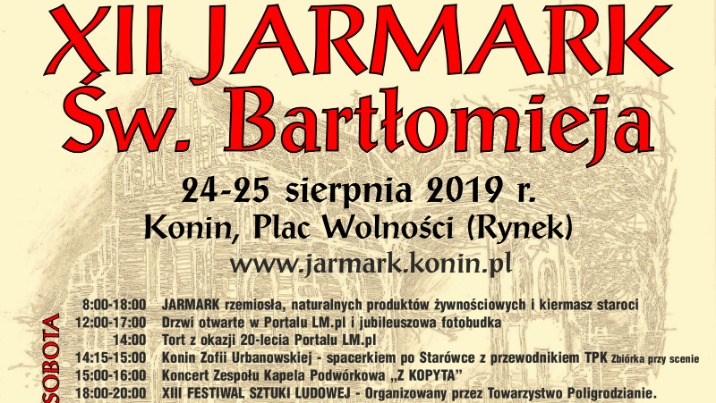 Jarmark rzemiosła w Koninie. LM.pl zaprasza na jubileuszowy tort