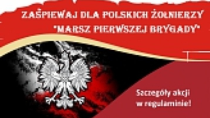 Zachęcają do akcji wspólnego śpiewania dla polskich żołnierzy