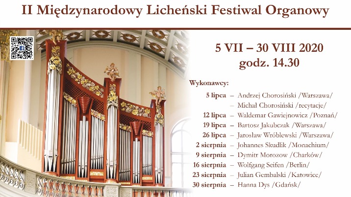 Licheń. Koncerty organowe w letnie niedziele o 14.30 w bazylice