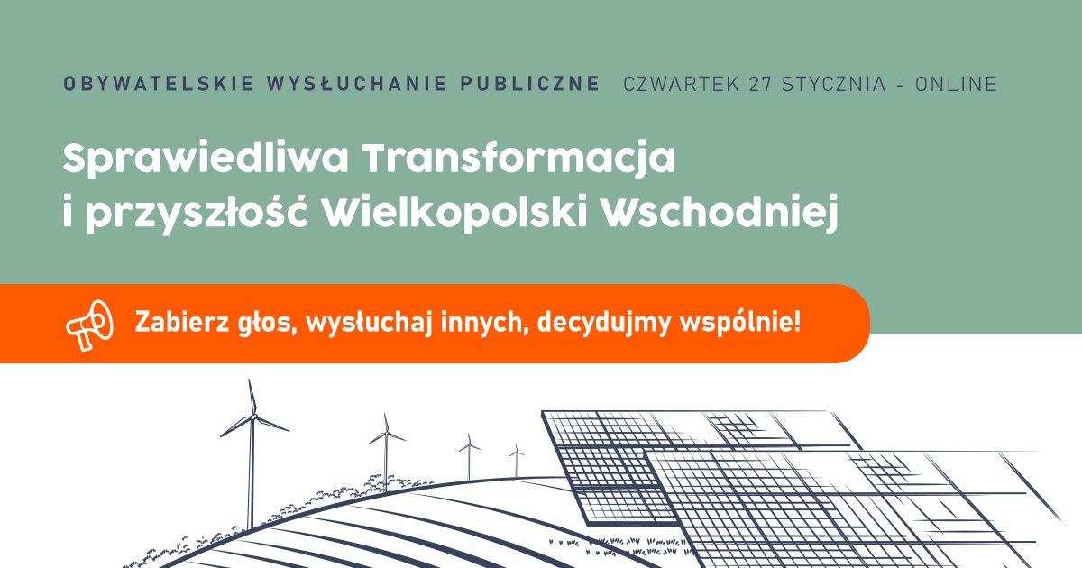 Wysłuchanie Publiczne online na temat rozwoju Wielkopolski Wschodniej