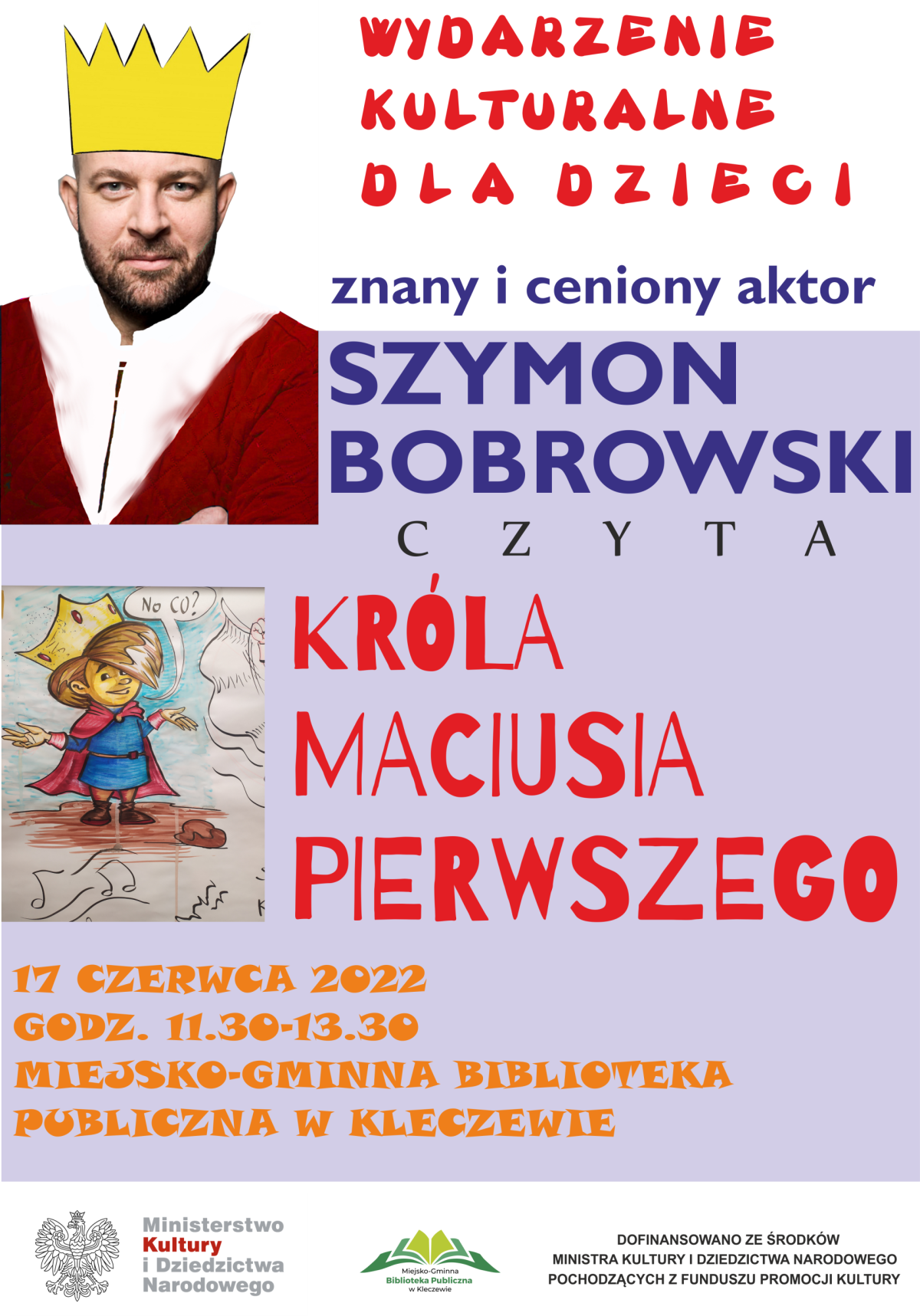 Szymon Bobrowski czyta "Króla Maciusia Pierwszego"